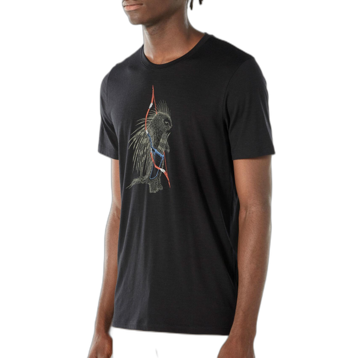 T-shirt męski ICEBREAKER Tech Lite S/S 105088 /  czarny