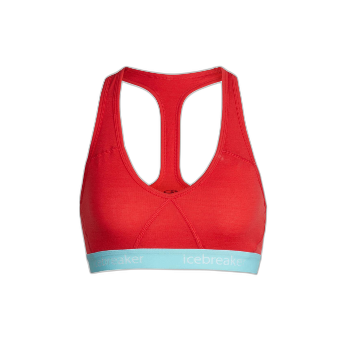 Top damski ICEBREAKER Sprite Racerback 103020 /  czerwony
