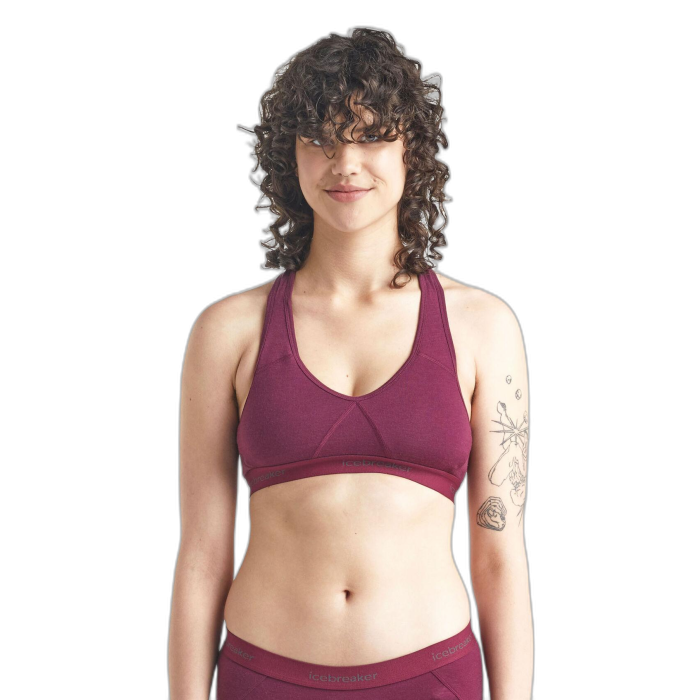 Top damski ICEBREAKER Sprite Racerback 103020 /  czerwony