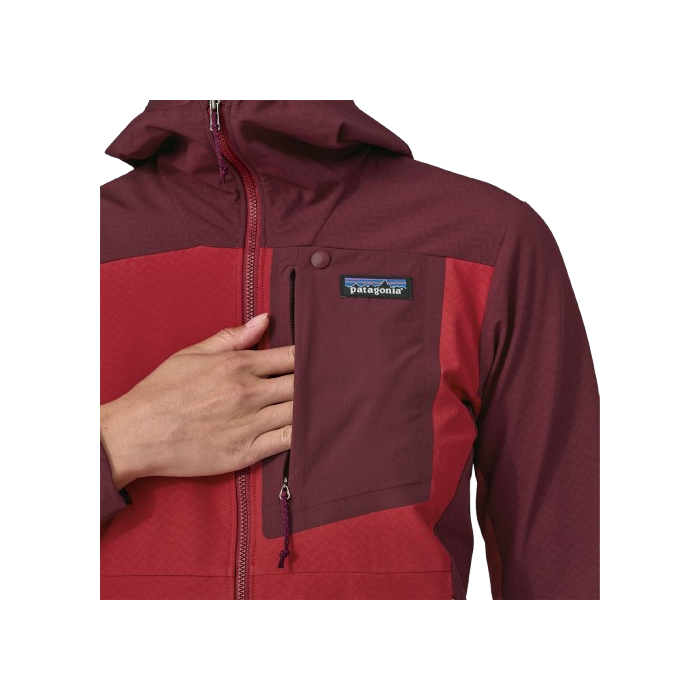 Kurtka damska PATAGONIA R1 Cross Strata HD / TGRD touring red