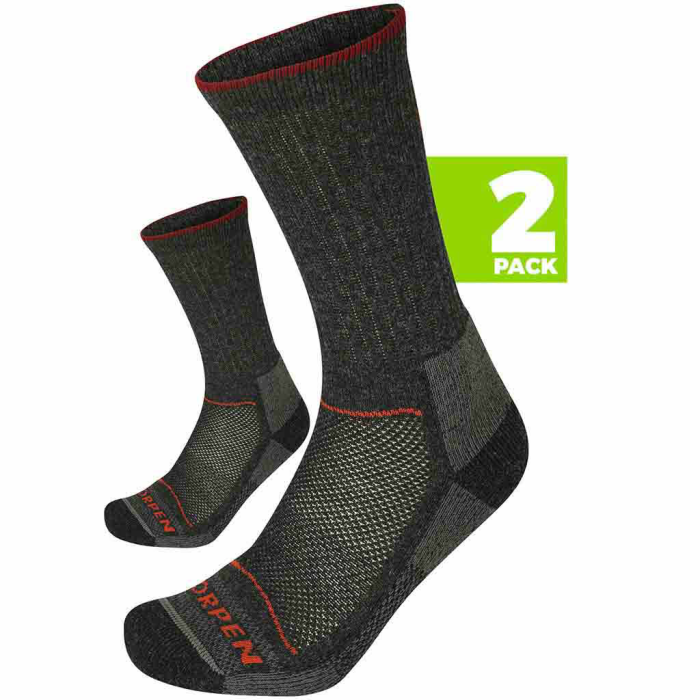 Skarpety LORPEN T2WE Mer.2pack / 5427 Charcoal