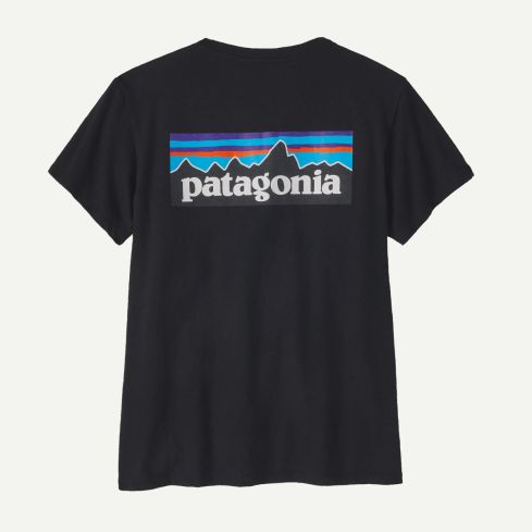 Koszulka PATAGONIA W P-6 Logo S/S / Black