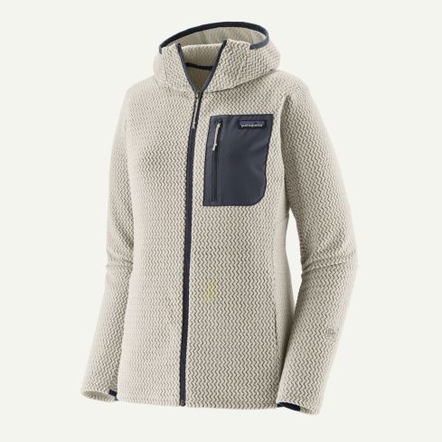 Kurtka PATAGONIA W R1 Air Fleece Full-Zip Hood / BCW Birch White