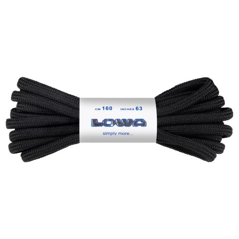 Sznurowadła LOWA ATC Mid 160 cm / schwarz-schwarz