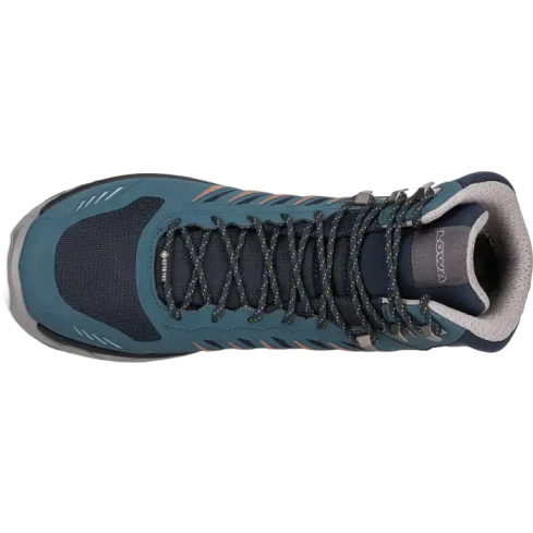 Buty LOWA Axos GTX Mid / stahlblau/orange