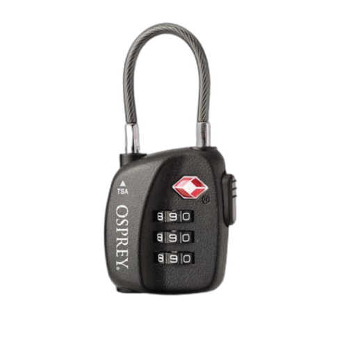 Kłódka OSPREY TSA 3 Dial Cable / Black