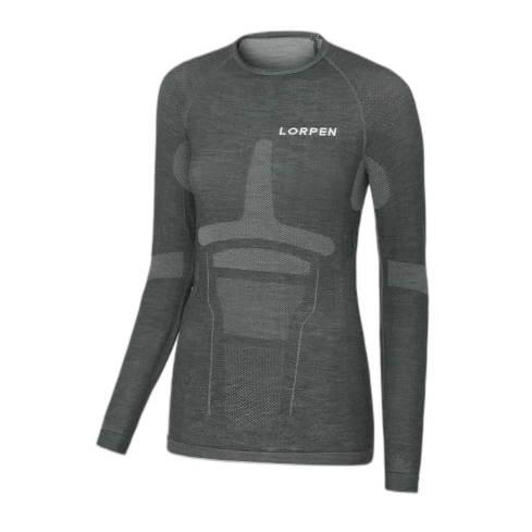Koszulka damska LORPEN Taku L/S Merino / 5846 Light Grey