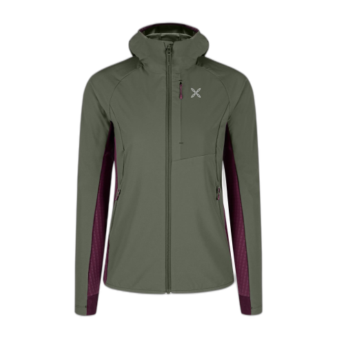 Kurtka MONTURA W Peak / 4914 s.green/w.red
