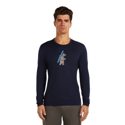 Koszulka ICEBREAKER M 57GK Oasis LS Bear / 401 midnight