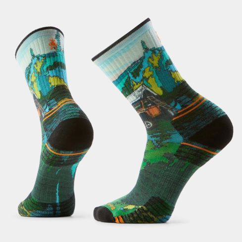 Skarpety SW 3032 Hike Trail Trekker Prin / K18 Winter Moss