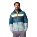 Kurtka COLUMBIA WO8393 Powder Pass Hooded / 461 c.blue/blue/neon