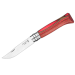 Nóż OPINEL inox No.8 brzoza czerwona / laminat red